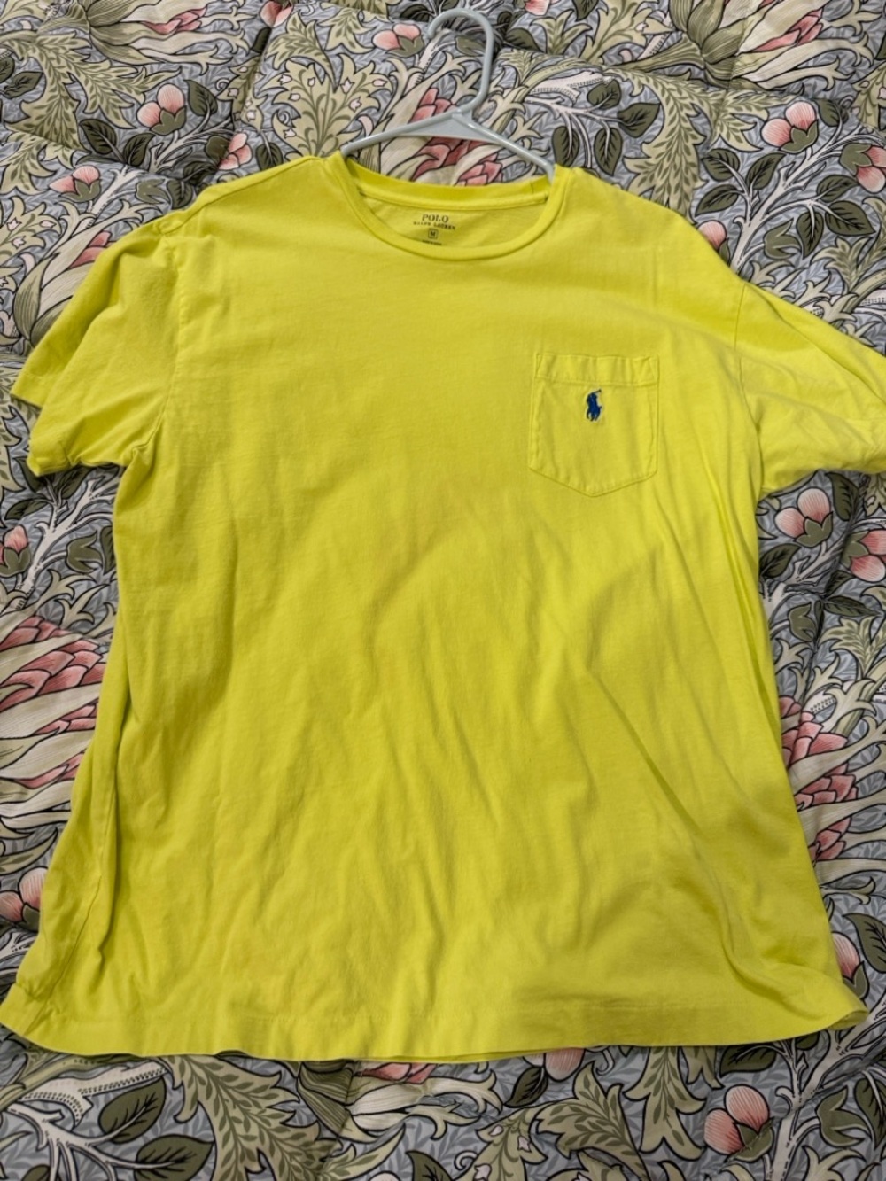Polo by Ralph Lauren Bright Yellow Pocket Tee with Blue Pony